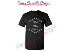 Load image into Gallery viewer, Front Logo Printed T-shirt, Custom Chest Logo Short Sleeve Business Graphic T-shirts, Front Logo Only Tees
